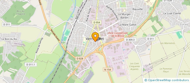 localisation de l'entreprise LES LOTUS DU BETON à VERNOUILLET