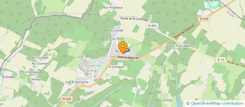 localisation de l'entreprise LES LOTUS II - 9D  CAZAUBON