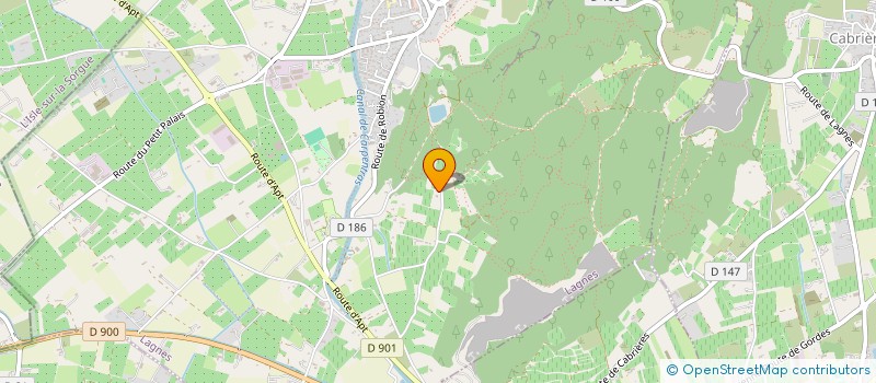 localisation de l'entreprise LES LOUBIERES SCI  LAGNES