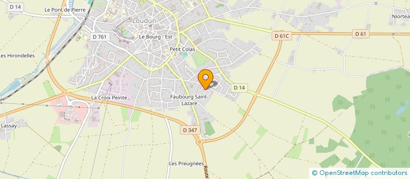 localisation de l'entreprise LES LOUDUNAIS DU GEM à LOUDUN