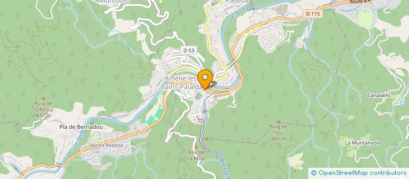 localisation de l'entreprise LES LOUEURS DU VALLESPIR (L.L.V)  AMELIE-LES-BAINS-PALALDA