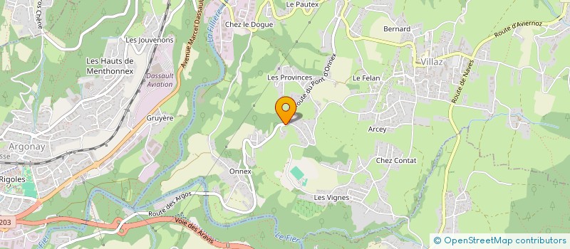 localisation de l'entreprise LES LOUIS DU BOCATON  VILLAZ