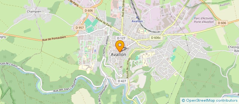 localisation de l'entreprise LES LOUISES à AVALLON
