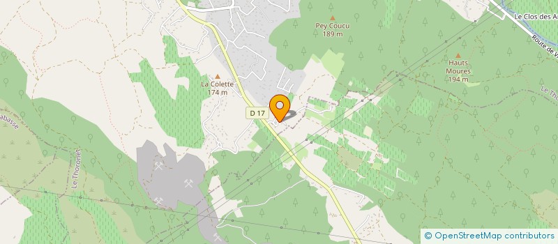 localisation de l'entreprise LES LOULETTES  LE THORONET