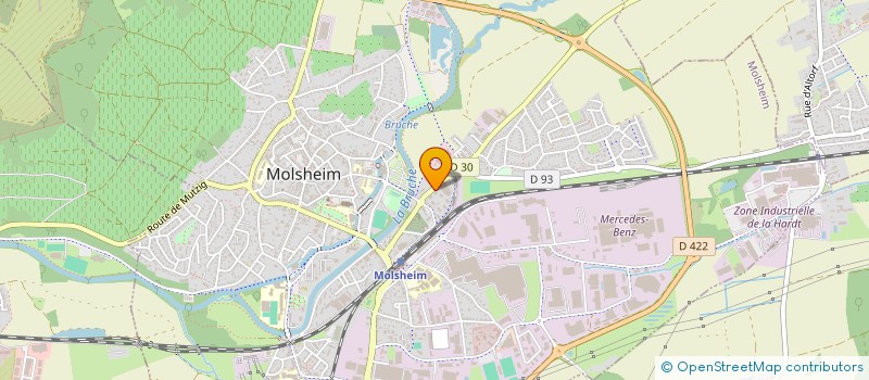 localisation de l'entreprise LES LOULOUS à MOLSHEIM