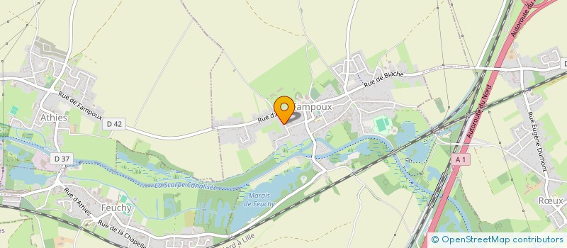 localisation de l'entreprise LES LOULOUS DE FAMPOUX  FAMPOUX