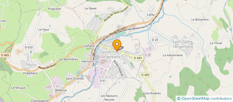 localisation de l'entreprise LES LOULOUS TRICO'THES  SAINTE-FOY-L'ARGENTIERE