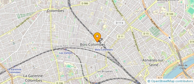 localisation de l'entreprise LES LOULOUTINS à BOIS-COLOMBES