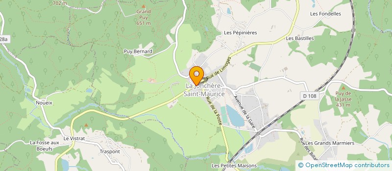 localisation de l'entreprise LES LOUPIOTS DE LA JONCHERE  LA JONCHERE-SAINT-MAURICE