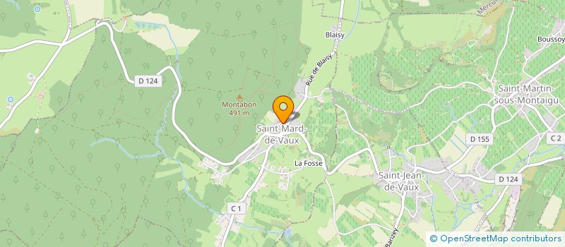 localisation de l'entreprise LES LOUPIOTS DE LA VALLEE  SAINT-MARD-DE-VAUX