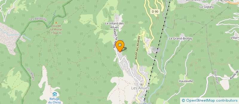 localisation de l'entreprise LES LOUPS à LES ALLUES