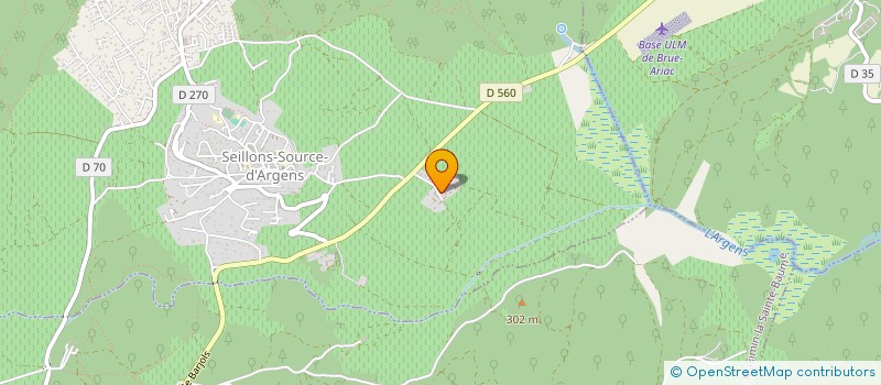 localisation de l'entreprise LES LOUPS  SEILLONS-SOURCE-D'ARGENS