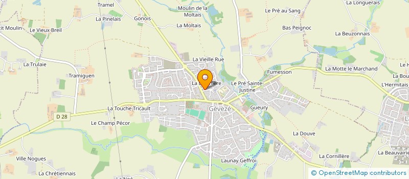 localisation de l'entreprise LES LOUPS  GEVEZE