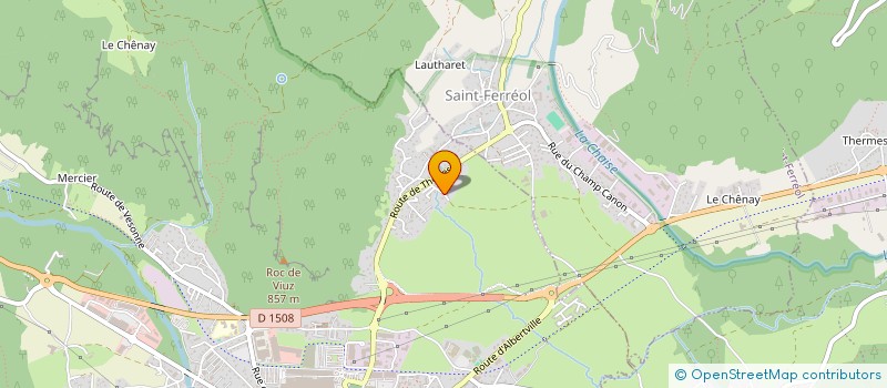 localisation de l'entreprise LES LOUPS  FAVERGES-SEYTHENEX