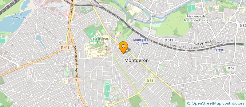 localisation de l'entreprise LES LOUPS à MONTGERON