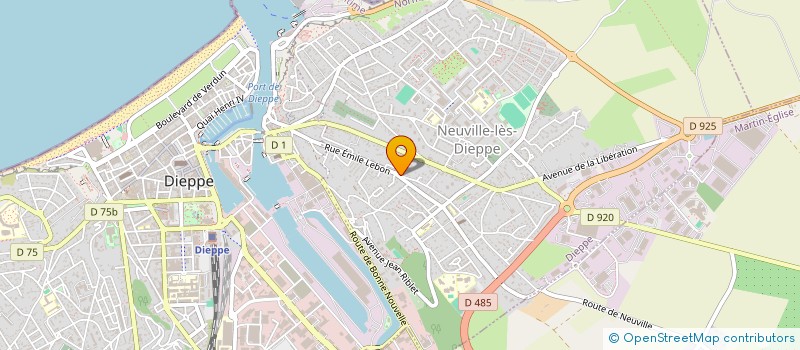 localisation de l'entreprise LES LOUPS BAROUDEURS  DIEPPE