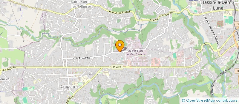 localisation de l'entreprise LES LOUPS BLANCS  ECULLY