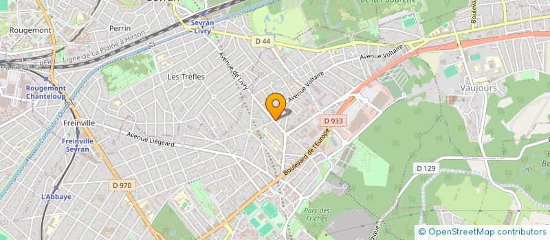 localisation de l'entreprise LES LOUPS D'BAR  LIVRY-GARGAN