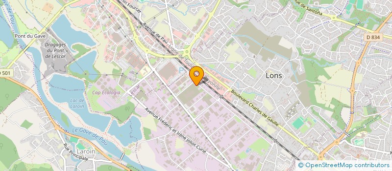 localisation de l'entreprise LES LOUPS DANS LA BERGERIE à LONS