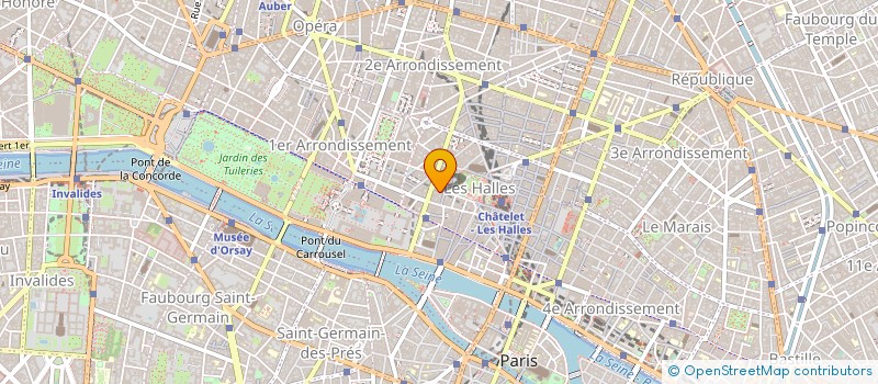 localisation de l'entreprise LES LOUPS DANS LA BERGERIE à PARIS
