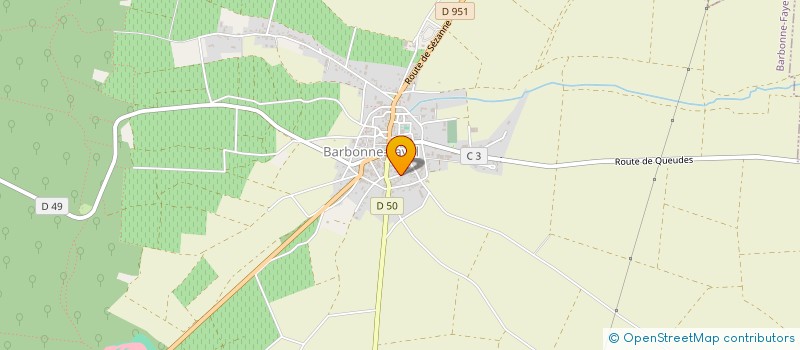 localisation de l'entreprise LES LOUPS DE BARBONNE  BARBONNE-FAYEL