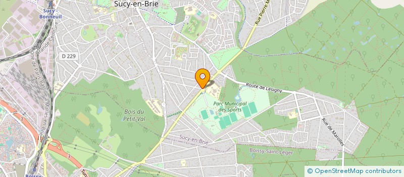 localisation de l'entreprise LES LOUPS DE BOISSY LLB  SUCY-EN-BRIE
