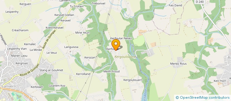 localisation de l'entreprise LES LOUPS DE PLONEOUR-LANVERN  PLONEOUR-LANVERN