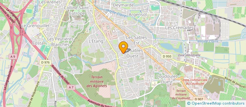 localisation de l'entreprise LES LOUPS DU 115  ORANGE