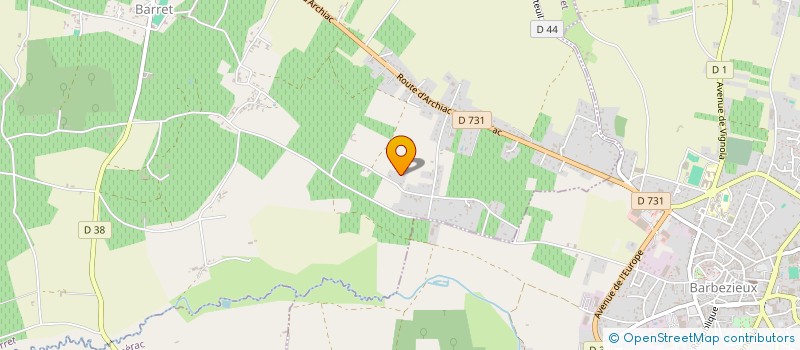 localisation de l'entreprise LES LOUPS DU BETON à BARRET