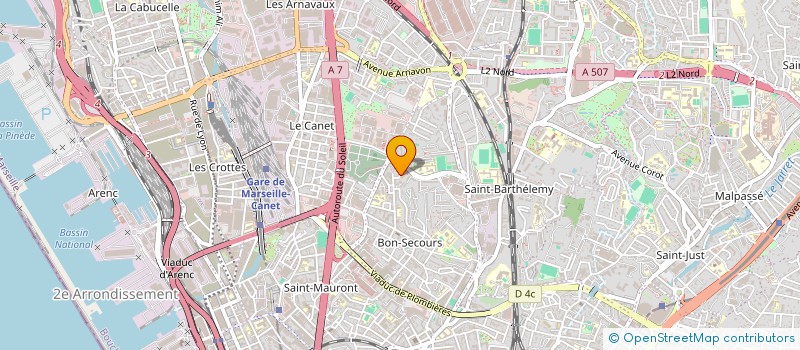 localisation de l'entreprise LES LOUPS MASQUES à MARSEILLE