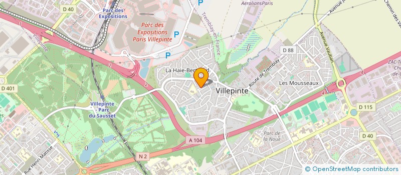 localisation de l'entreprise LES LOUPS SOLIDAIRES ( LOUPS SOLIDAIRES ) à VILLEPINTE