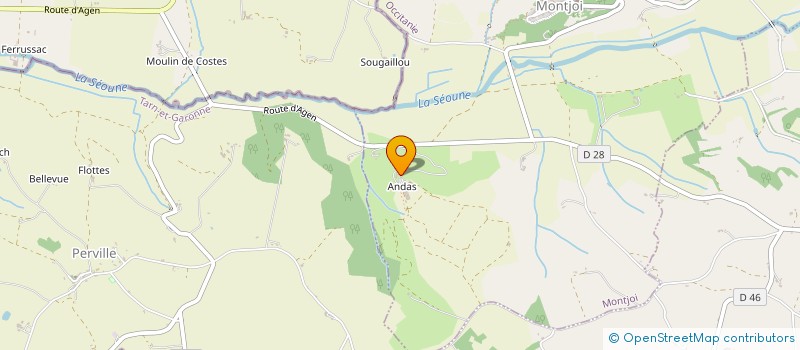 localisation de l'entreprise LES LOUPS VALENCIEN  MONTJOI