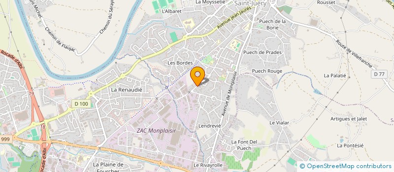 localisation de l'entreprise LES LOUS  SAINT-JUERY