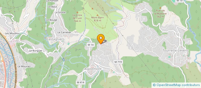 localisation de l'entreprise LES LOUS NIDOU  ASPREMONT