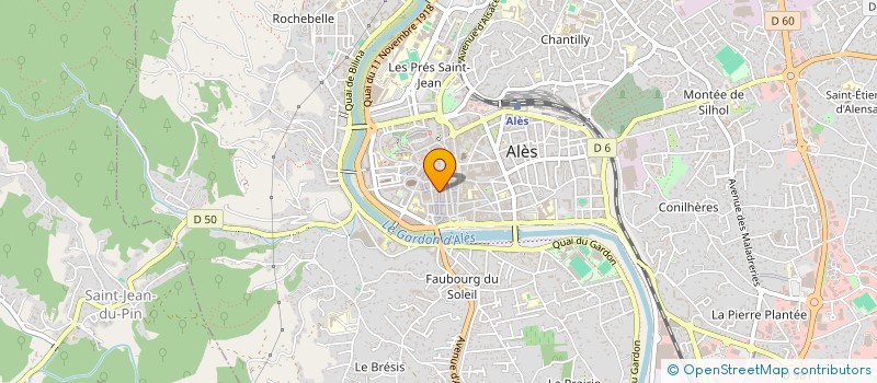 localisation de l'entreprise LES LOUSTICS  ALES