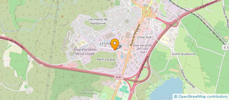 localisation de l'entreprise LES LOUSTICS  NARBONNE