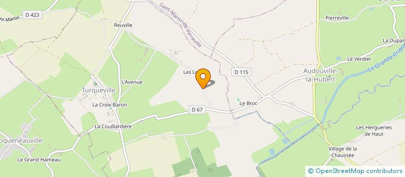 localisation de l'entreprise LES LOUTRES  TURQUEVILLE