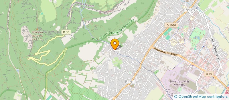 localisation de l'entreprise LES LOUVANS  CROLLES