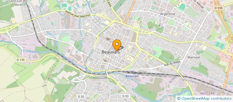 localisation de l'entreprise LES LOUVES  BEAUVAIS