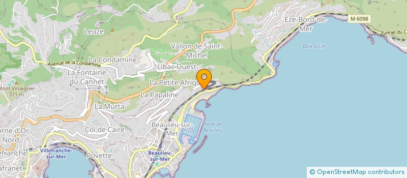 localisation de l'entreprise LES LUCIOLES à BEAULIEU-SUR-MER
