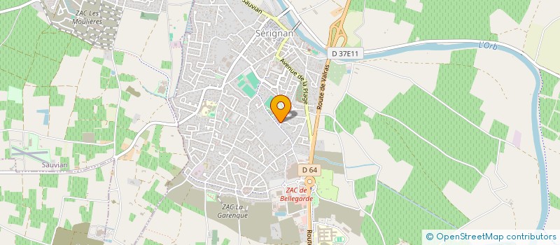 localisation de l'entreprise LES LUCIOLES  SETE