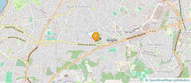 localisation de l'entreprise LES LUCIOLES à ANGLET