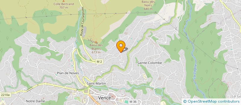 localisation de l'entreprise LES LUCIOLES  VENCE