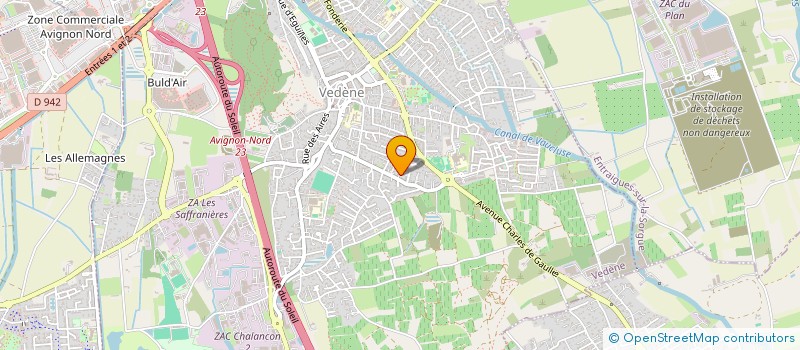 localisation de l'entreprise LES LUCIOLES  VEDENE