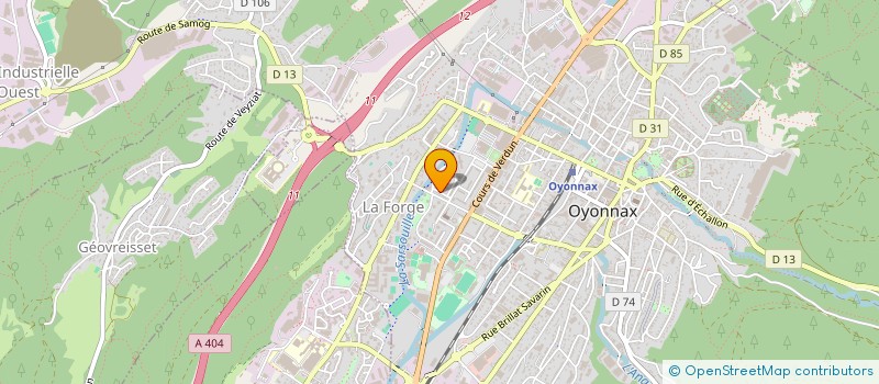 localisation de l'entreprise LES LUCIOLES à OYONNAX