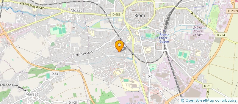 localisation de l'entreprise LES LUCIOLES  RIOM