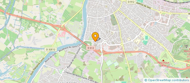 localisation de l'entreprise LES LUCIOLES  AGDE