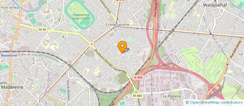 localisation de l'entreprise LES LUCIOLES à MARCQ-EN-BARŒUL