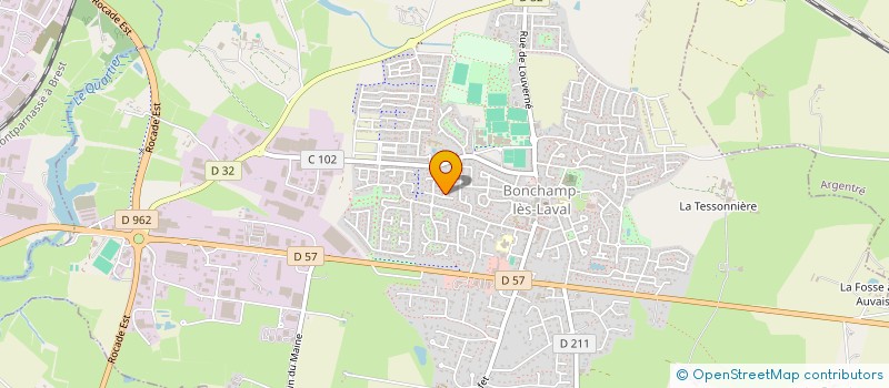 localisation de l'entreprise LES LUCIOLES  BONCHAMP-LES-LAVAL