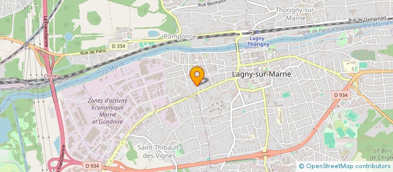localisation de l'entreprise LES LUCIOLES à LAGNY-SUR-MARNE